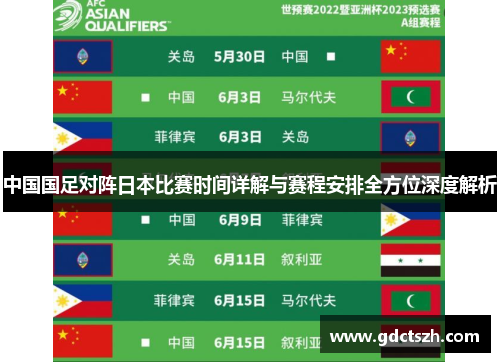 中国国足对阵日本比赛时间详解与赛程安排全方位深度解析