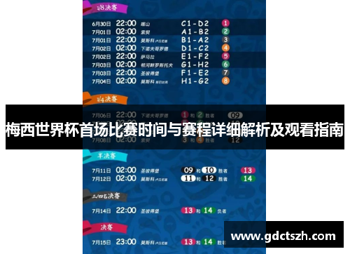 梅西世界杯首场比赛时间与赛程详细解析及观看指南